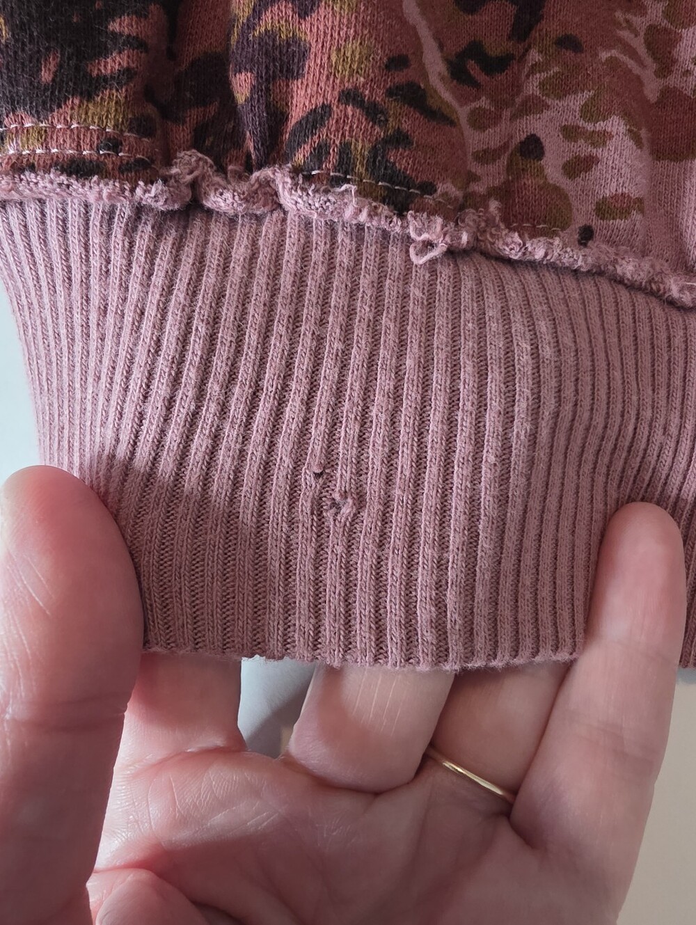 Pilcro by Anthropologie short sleeve sweatshirt top, Size small *FLAW-see Pics - Picture 11 of 12